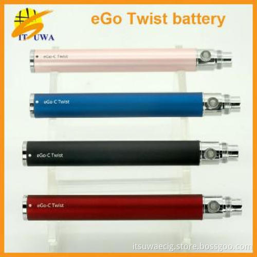 hot selling eGo Twist Battery for ego e cigarette